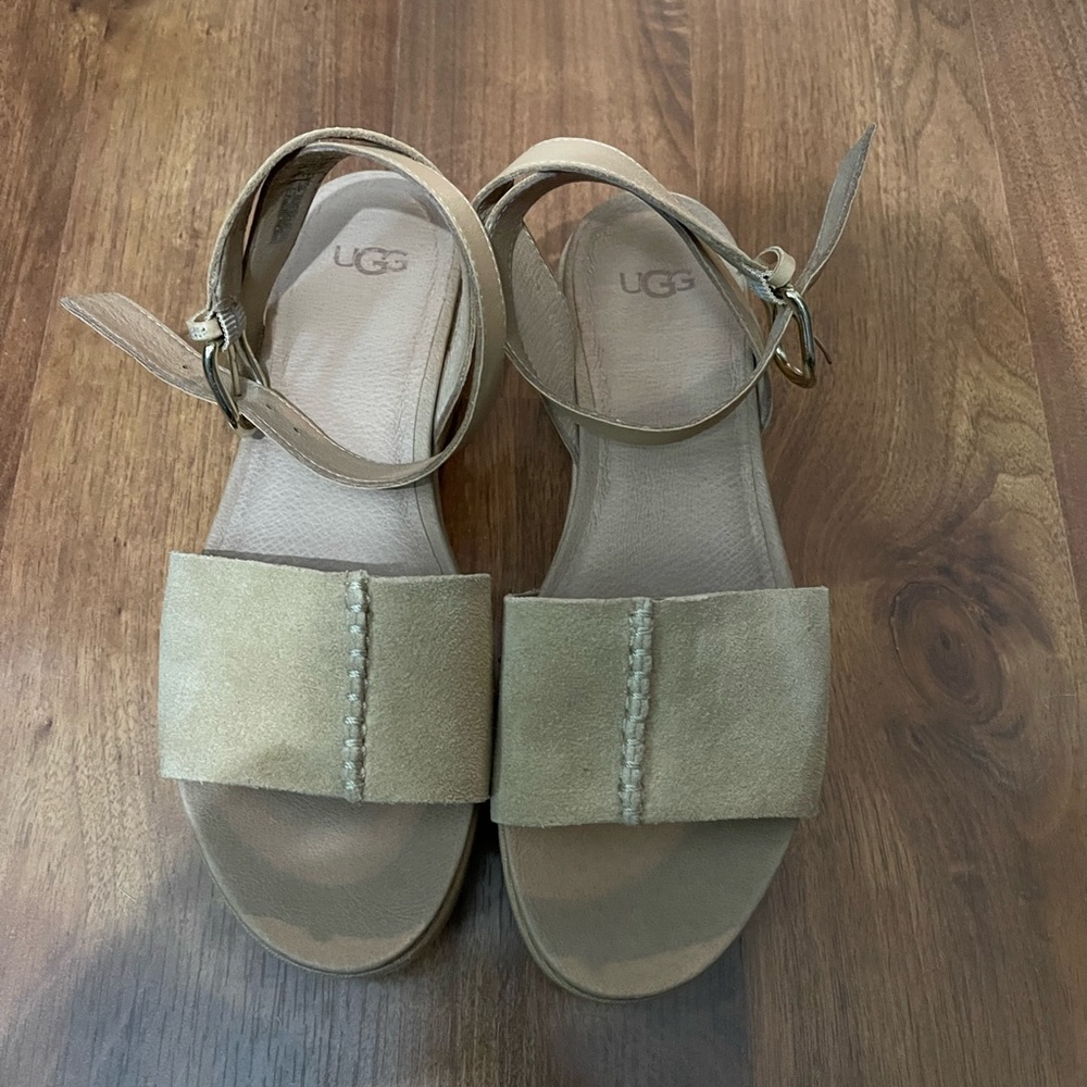 UGG suede, platform sandal
